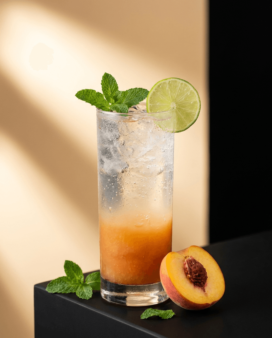 Mojito pêche, section mocktails NMW