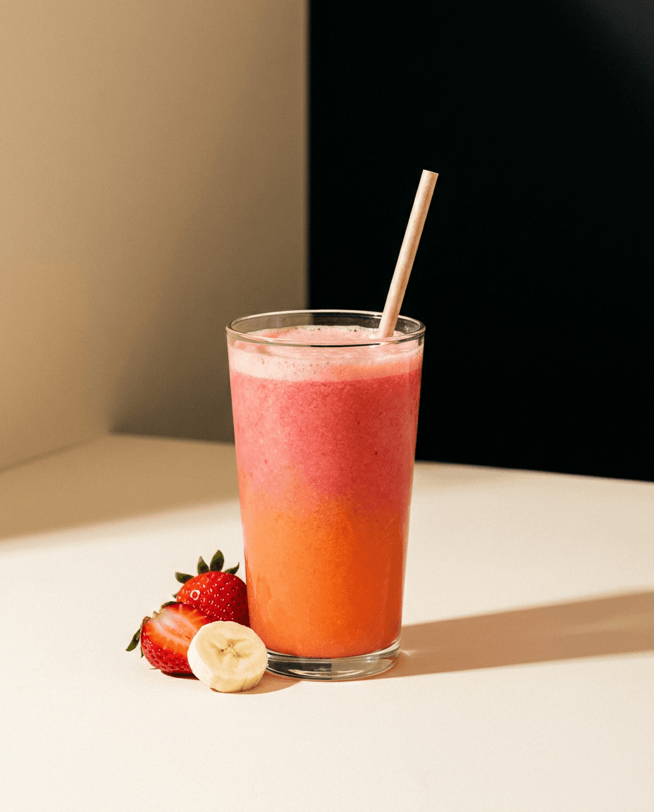 Smoothie fraise banane, section smoothies NMW